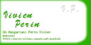 vivien perin business card